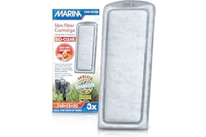 Marina Slim Filter Zeolite Plus Ceramic Cartridge - 3-Pack, White