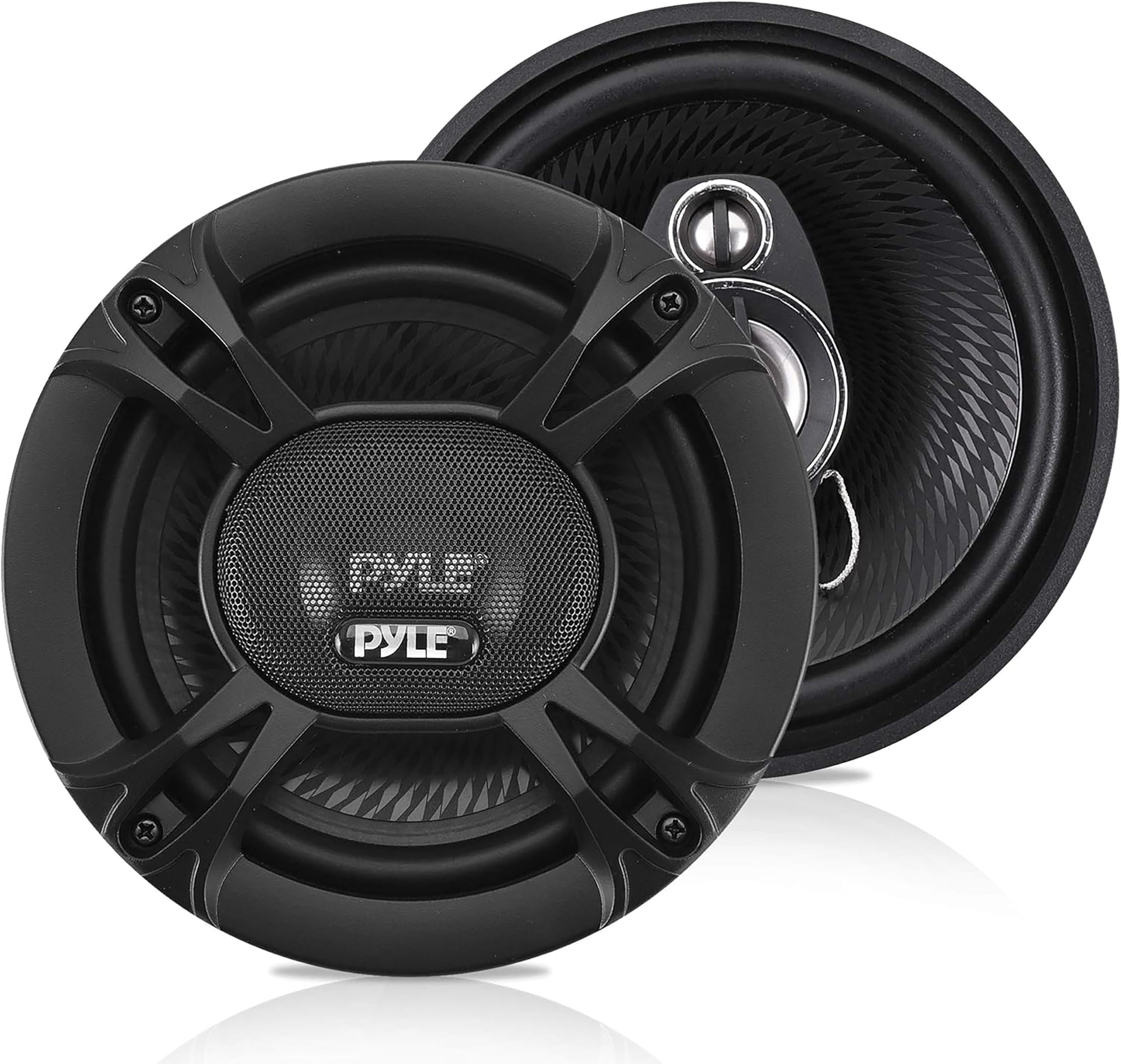 Pyle Car Stereo Speakers 240W 3-Way – 13.34 cm Triaxial Loudspeakers, Universal OEM Replacement for Vehicle Door/Side Panel, Pro Audio Sound, Black (Pair)