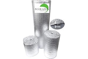 INSULATION MARKETPLACE SmartSHIELD -3mm 16"x50Ft Reflective Insulation roll, Foam Core Radiant Barrier, Thermal Insulation Shield, Commercial Grade (16"x50')