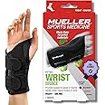 MUELLER Sports Medicine Green Fitted Wrist Brace for Men and Women, Wrist Pain Relief Support, Ideal for Carpal Tunnel, Tendonitis, Arthritis, Black