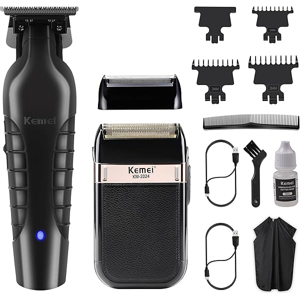 Amazon.com: KEMEI Hair Trimmer and Foil Shaver for Men, Cordless