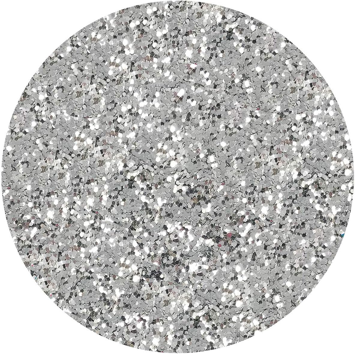 Hemway Ultra Sparkle Glitter Silver 100g Fine - Image 3