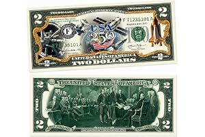 250th Anniversary 2 Dollar Bill – Uncirculated Collectible Note for Independence Day, Patriotic Declaration of Independence Souvenir Gift for Adults