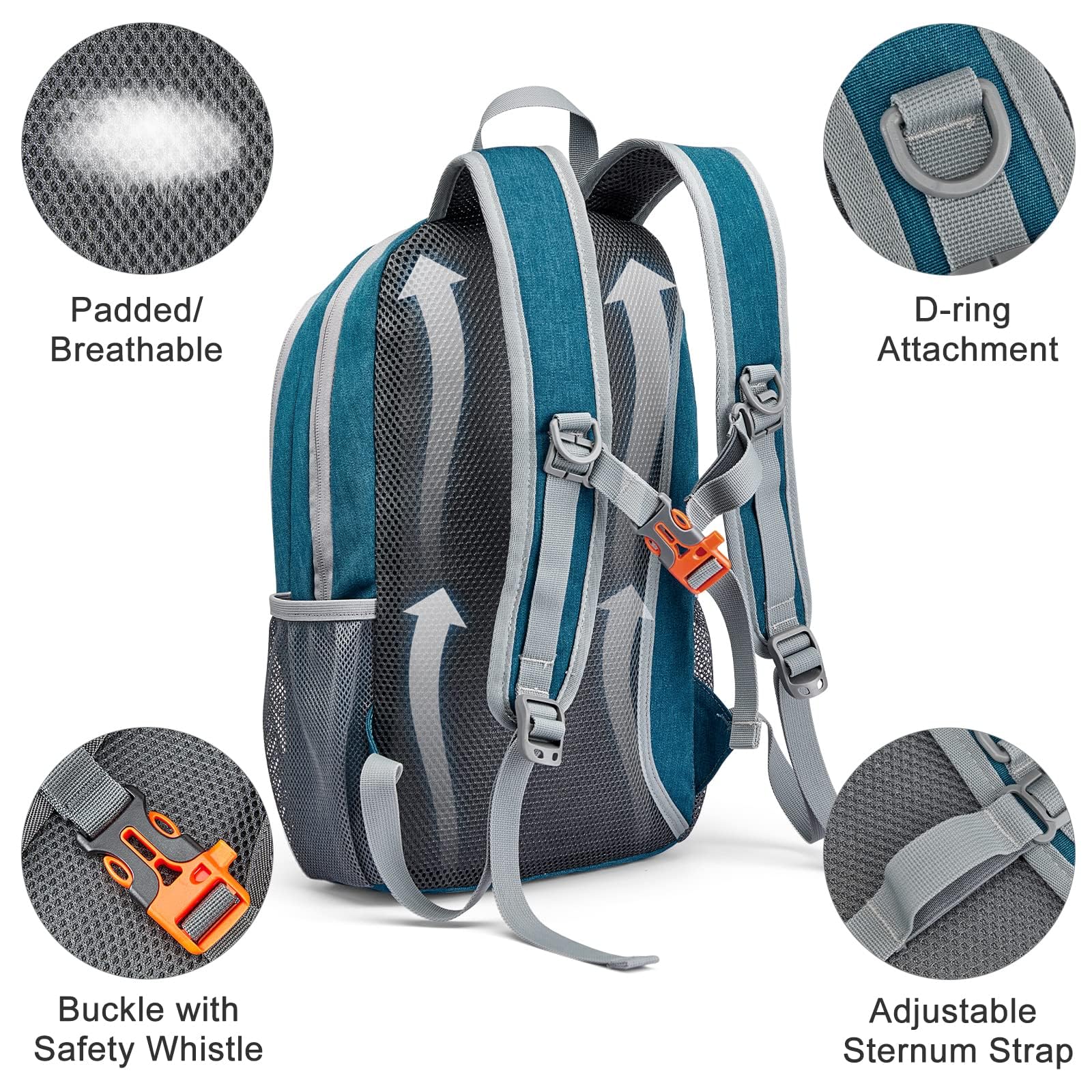 G4Free Kleiner Rucksack 12L Unisex Tagesrucksack Leichter Reiserucksack Wanderrucksack Trekkingrucksack für Wandern Fahrrad 6