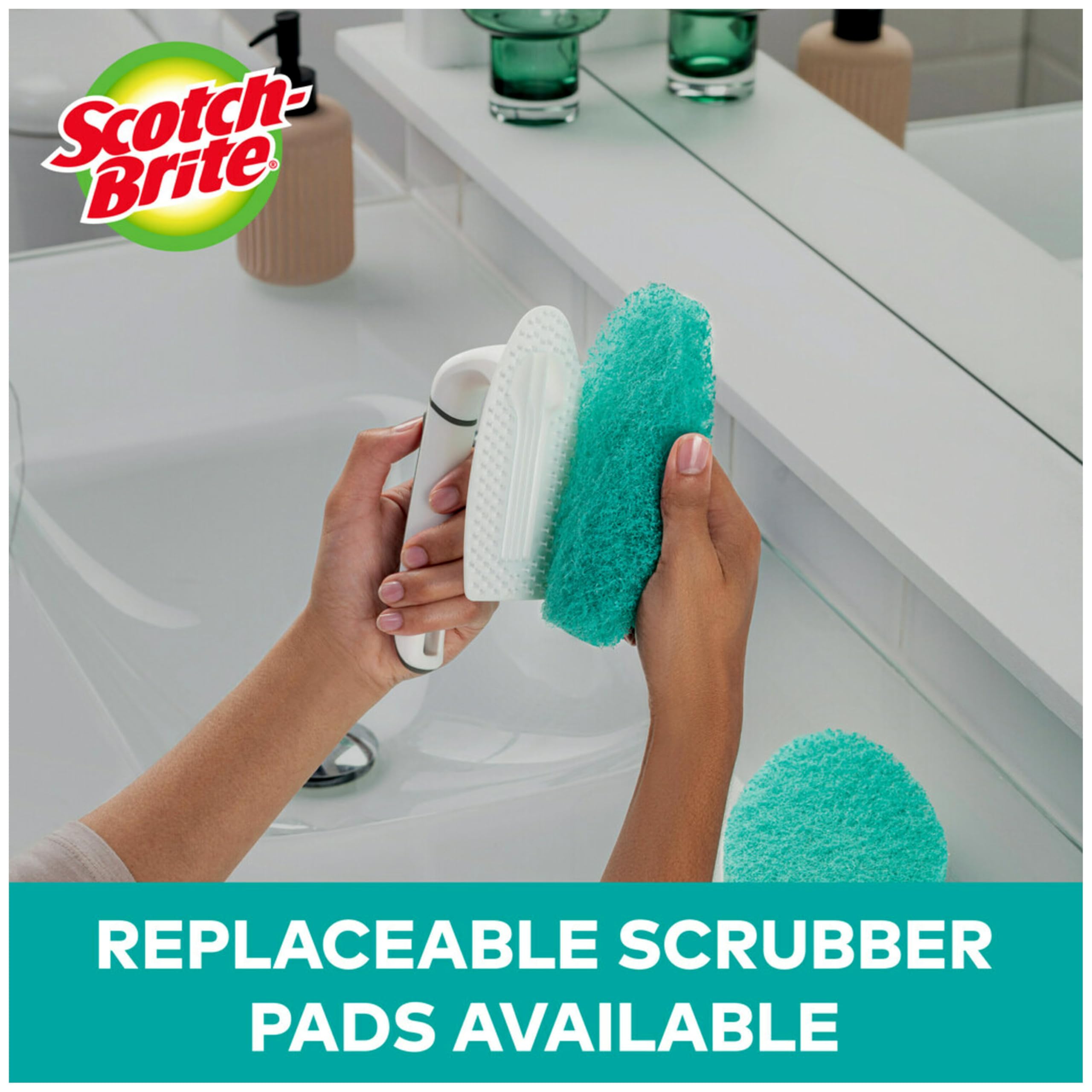 Scotch-Brite Non-Scratch Tub & Tile Scrubber, 6 Count