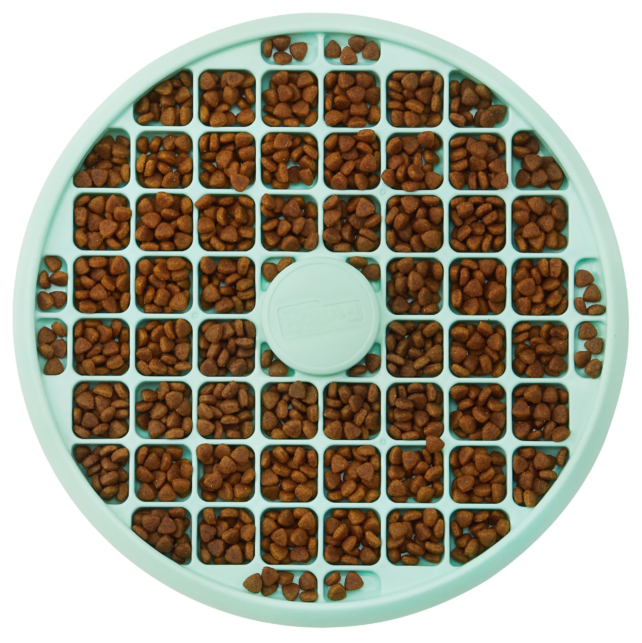 Outward Hound Slow Feeder Dog Bowl -For Flat Faced Dog Breeds- Makes Meal Time Fun, Slows Down Eating, Promotes Healthy Digestion, Prevents Bloat | Slip Resistant and Durable, Size Small (Mint)