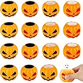 16 Pcs Halloween Pumpkin Toy Pumpkin Head Stress Ball Squishy Toy Squeeze Sensory Ghost Toys for Halloween Party Decoration Trick or Treat