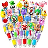 SZCECHRE 40Pcs Mini Multicolor Pens in One 4-in-1 Cute Pens Bulk for Kids, Ballpoint Pen for Birthdays and Children's Parties, Fun Gifts Assorted Ink Kawaii Pen