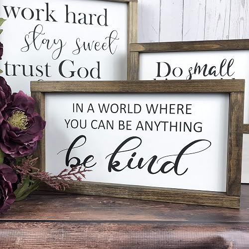Amazon Com Inspirational Decor For Office Rustic Wall Decor Farmhouse Signs Home Decor Faith Gifts For Women Handmade