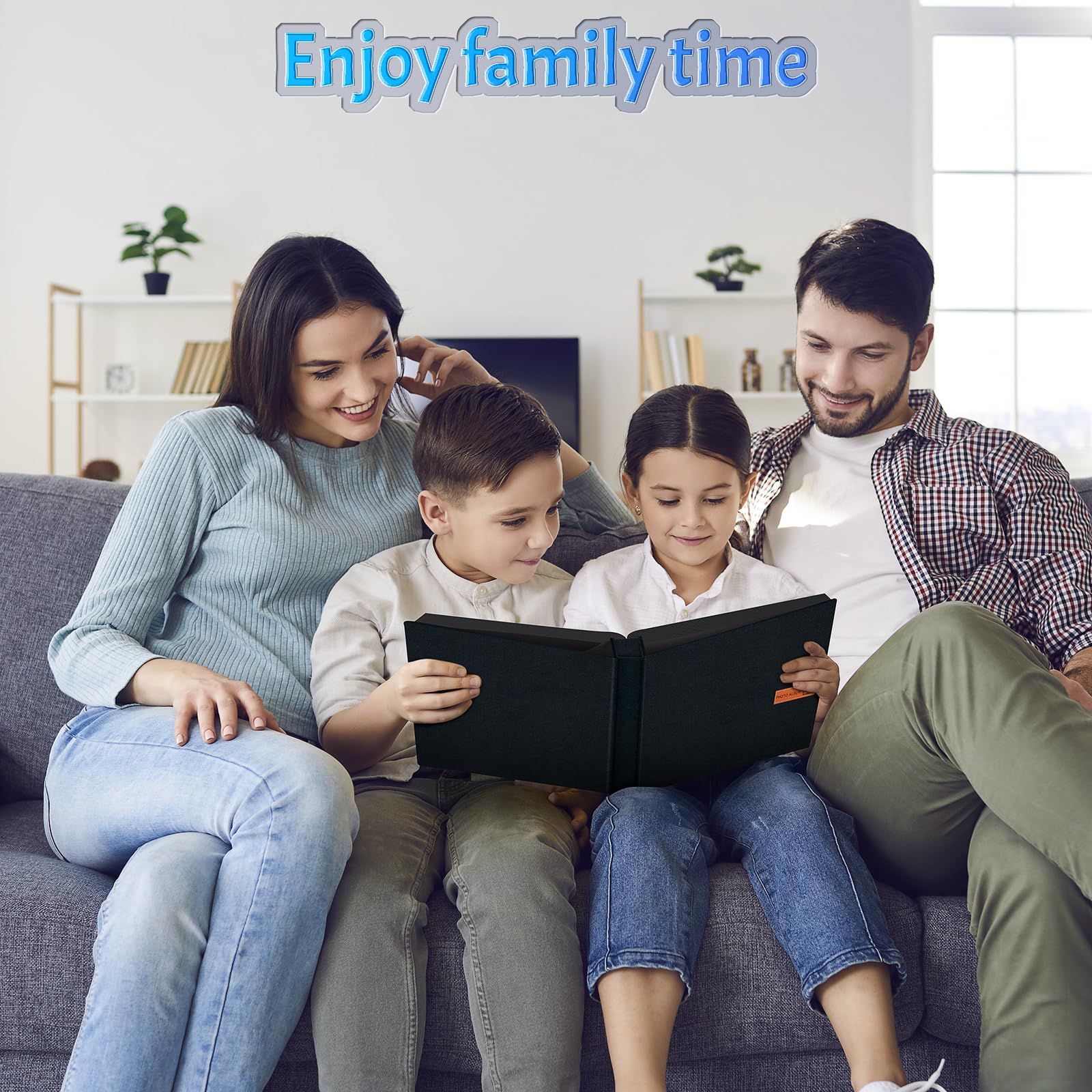 popotop Photo Album 4x6 600 Pockets Photo with Label, Linen Hardcover Photo Albums for Wedding Gifts Baby Memory Travel Anniversary Brithday School, Picture Book with Horizontal & Vertical Photos