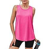 Womens Workout Tops Sleeveless Racerback Lightweight Active Tennis Yoga Shirts Athletic Running Tank Top for Women