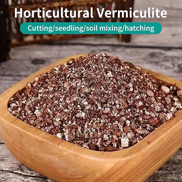 AFAWALL GIFT ORGANIC VERMICULITE BULK, 5QT ORGANIC VERMICULITE BY PERFECT PLANTS, 100% NATURAL VERMICULITE FOR GARDENING