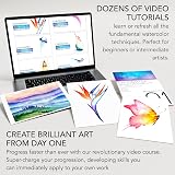 CHROMATEK 108 Watercolor Pens Set with 15 Page Pad and Tutorial Series view 5