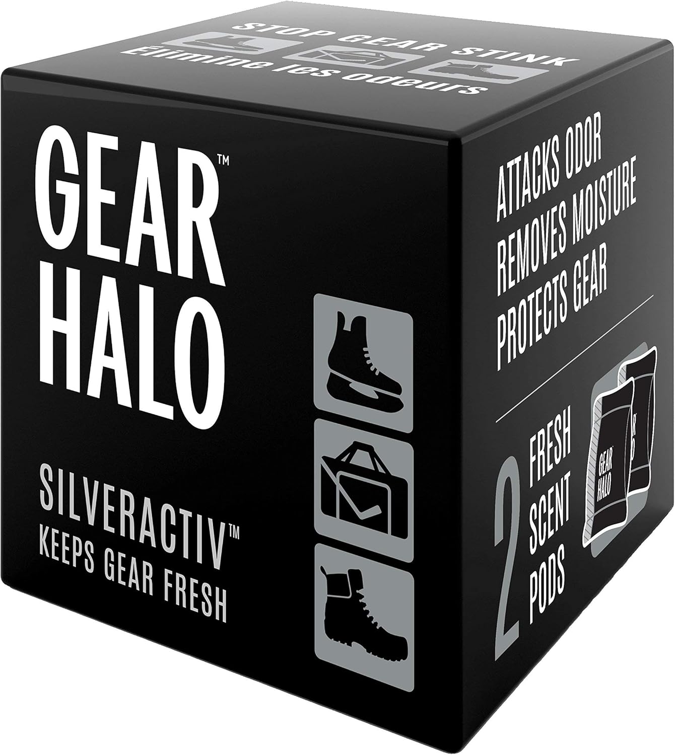 GEARHALO Sports Deodorizer Pods - Stops The Stink!: Sports & Outdoors