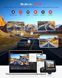 Dash Cam Front and Rear: 4K+1080P+1080P 3 Channel
