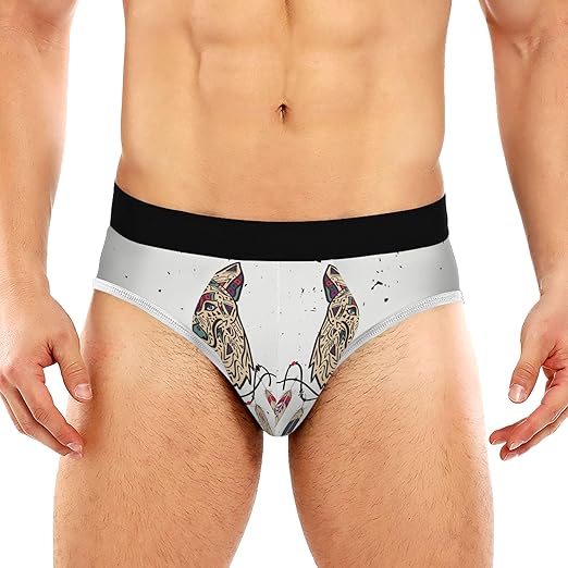 Mens Boxer Briefs Breathable Underpants Abstract Dream Catcher Animal
