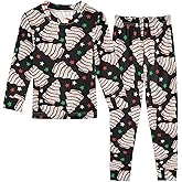 SLHKPNS Pajama Sets Long Sleeve Soft Comfy Sleepwear 2 Piece PJS 3-8T