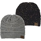 Funky Junque Premium Confetti Knit Beanie - Ultra Soft & Cozy Winter Hat for Men & Women