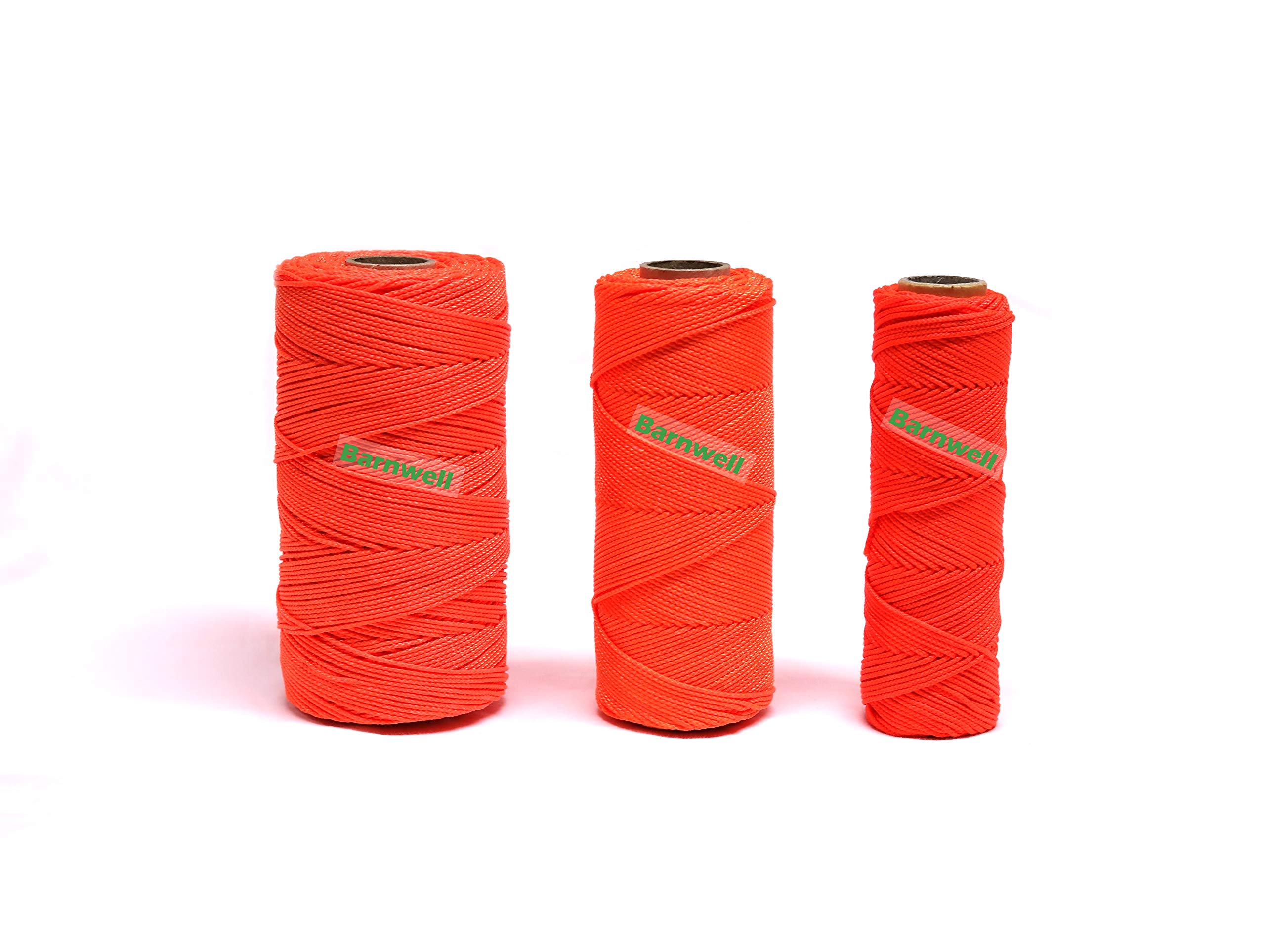Barnwell Fluorescent Hi-Vis Orange Braided Nylon Masons Builders Brick Block Line Bricklayers (250ft (75m))