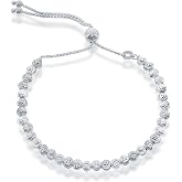 Beaux Bijoux 925 Sterling Silver Italian Adjustable Bolo Silver Bracelets For Women Diamond Cut, Moonbeads Beaded Silver Bracelet