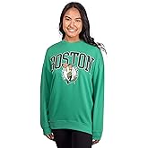 Ultra Game womens Nba Official Extra Soft Fleece Distressed Oversized Pullover Sweatshirt
