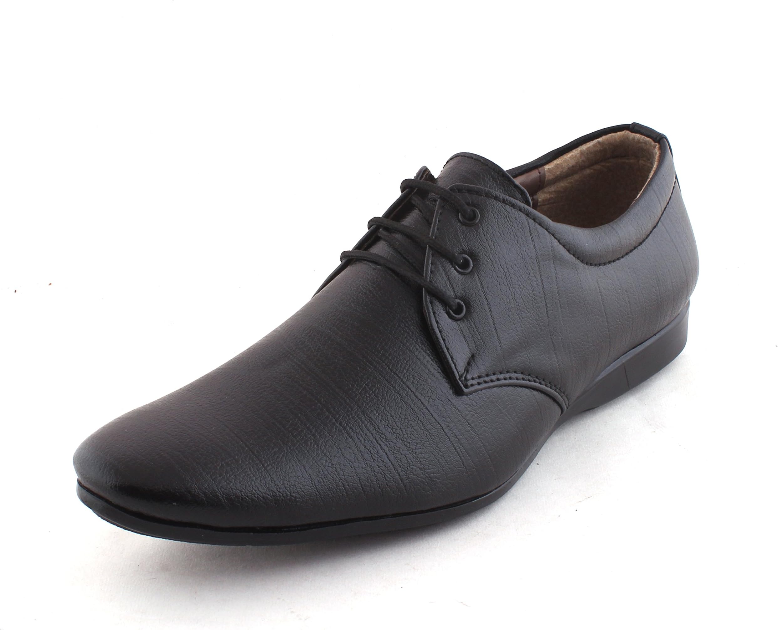 ALESTINO Men's Leather Looks Formal Shoes FDS50Black