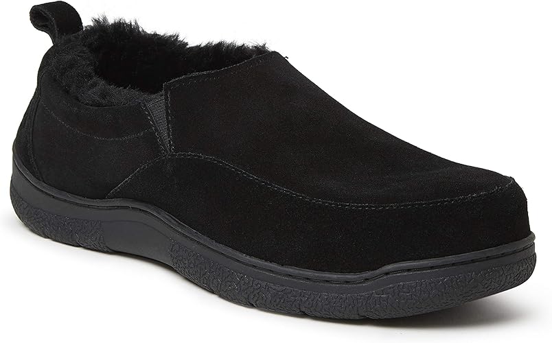 Dearfoams Men's Suede Closed Back Slipper Amazon.co.uk Shoes & Bags