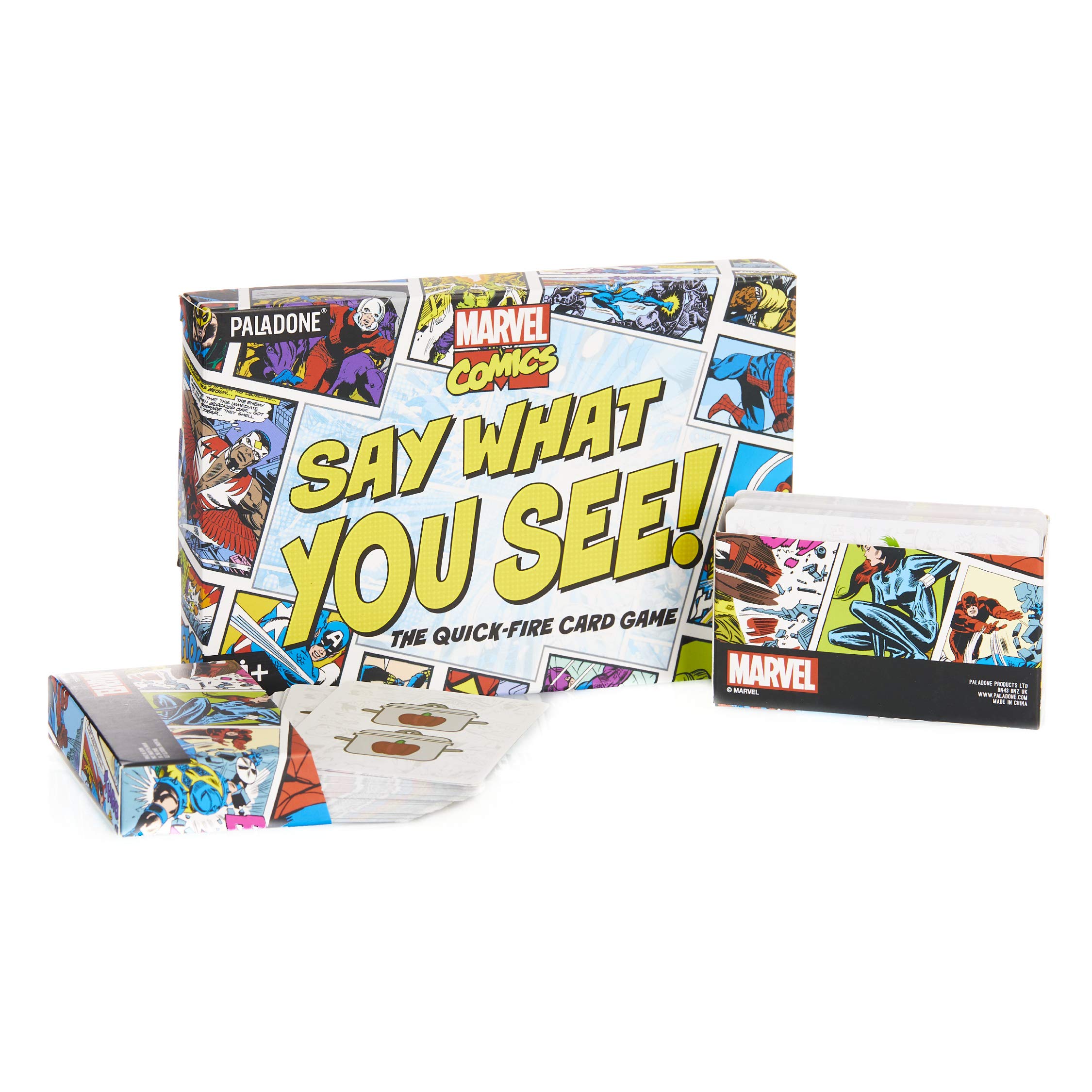 Marvel Paladone Say What You See Card Game, Officially Licensed Disney Comics Merchandise