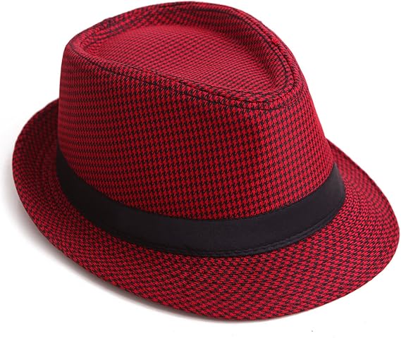 houndstooth fedora hat