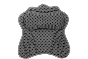 Polyester Bath Pillow, Mesh Bath Pillow, Comfortable Breathable Bathtub Pillow, Firm Adsorption Bath Cushion, Bathtub Spa Pil