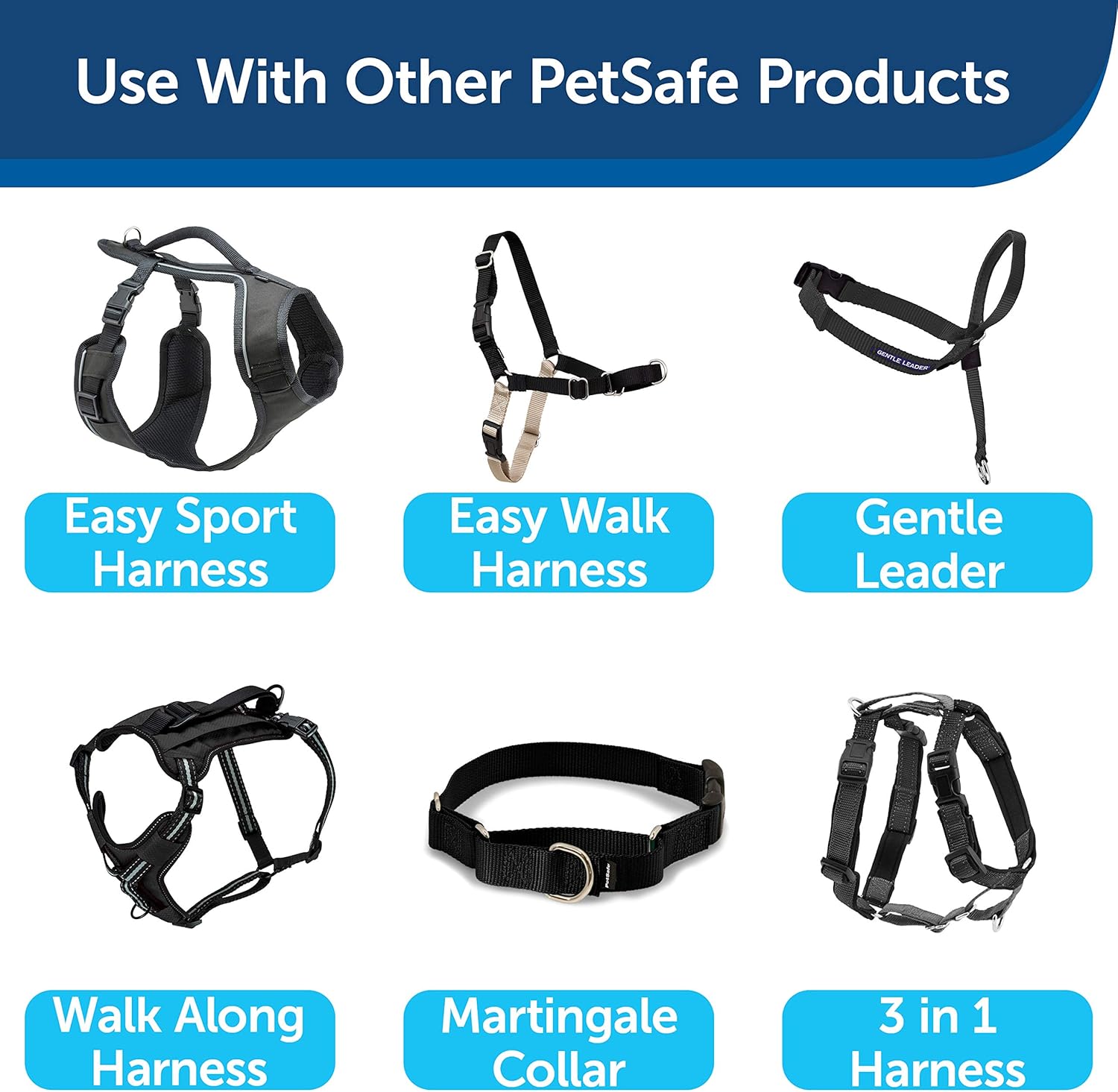PetSafe Nylon Leash, 3/8" x 6', Black - LSH-3/8-X-6-BLK : Pet Leashes : Pet Supplies