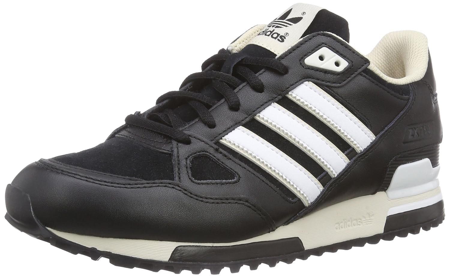 adidas ZX 750, Men's Trainers, Black (core Black/ftwr White/bone), 6.5