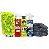 Chemical Guys HOL357 Clean & Shine Car Wash Starter Kit - Safe for Cars, Trucks, Motorcycles, SUVs, Jeeps, RVs & More (7 Piec