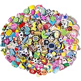 CXPHT 35,50,100 Pcs Random PVC Shoe Charms,Garden Shoes Cute Shoe Charms Decoration with Different Designs Shape for Girls,Boys and Adult Party Gift