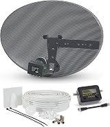Viewi SSL Zone 1 HD Ready Satellite Dish Kit Quad LNB 5m Twin Cable Kit