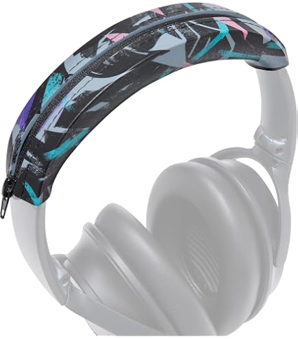Coussin De Bandeau En Cuir Protéiné Pour Casque Bose QC35, QC35 II, QC45 - Noir/Gris - Confortable - 7