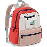 LASUK Toddler Backpack For Boys Girls 1-3, Preschool Kindergarten Backpack, Preschool Mini Backpacks For School & Travel, Beige