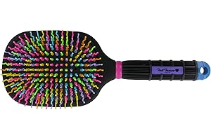 Tail Tamers 1000RB Rainbow Paddle Mane and Tail Brush for Horses
