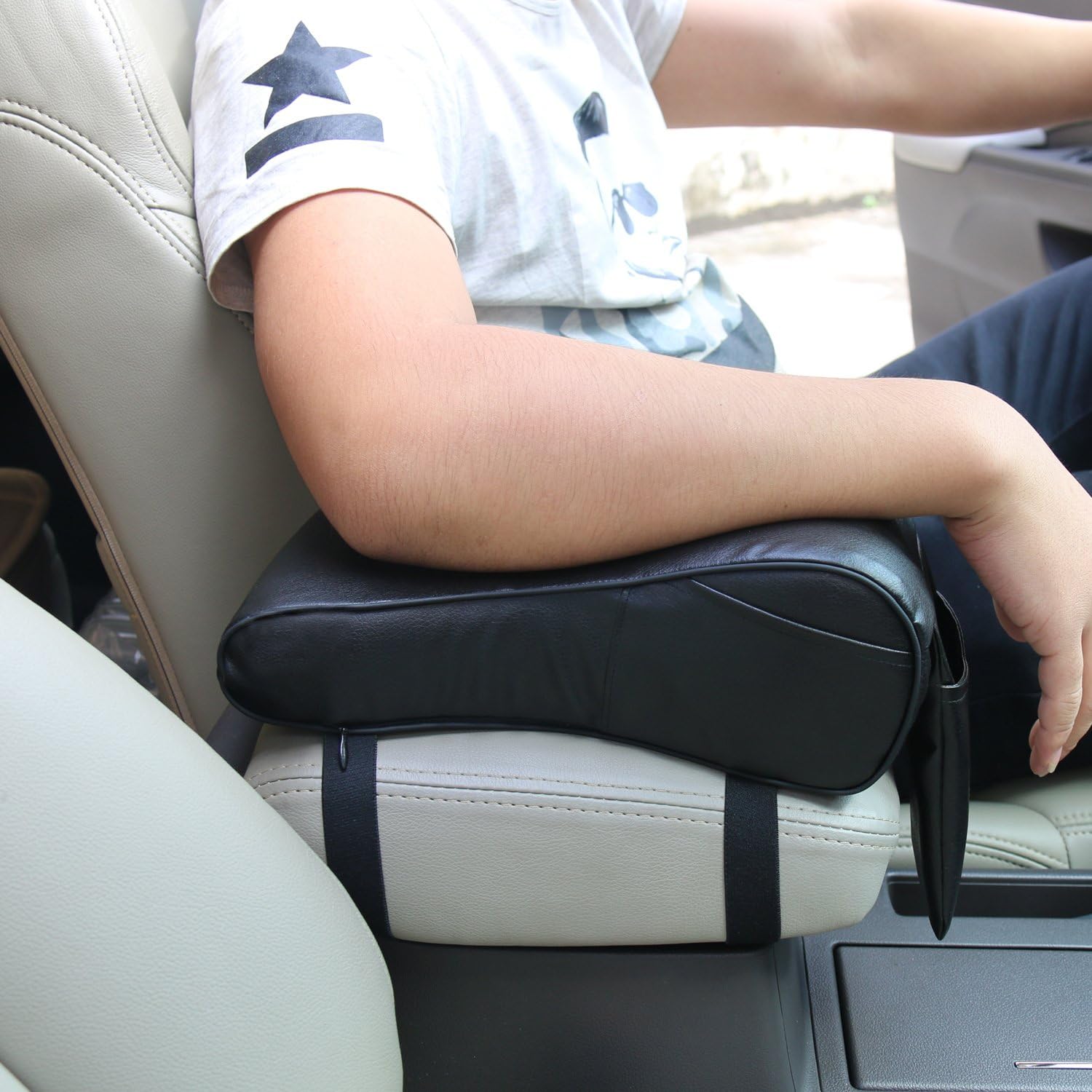 Timorn Car Armrest Box Cushion Pad Organizer Extender Amazon.co.uk