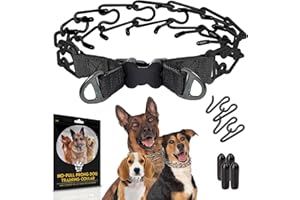 PET JETT PetJett ProTrainer Prong Collar for Dogs - Choke Collar for Dogs, Pinch Collar for Dog Adjustable No Pull Training Collar for Small Medium Large Dog - Safety Durable Stainless Steel Metal Choker Chain