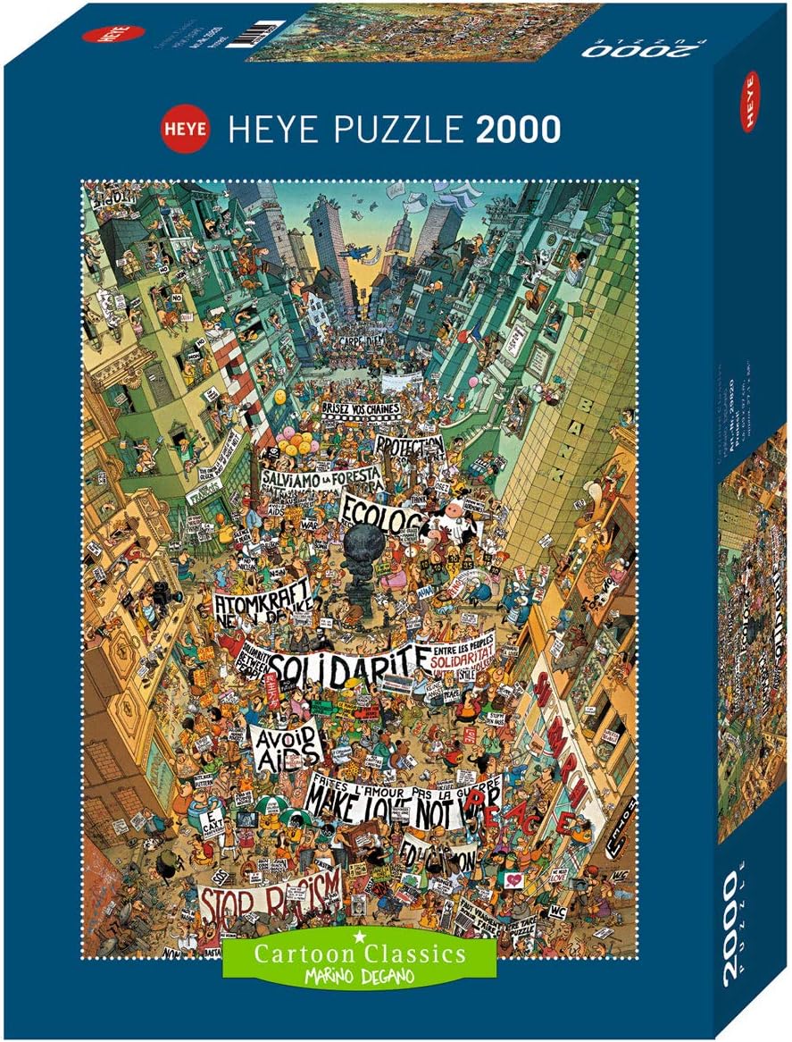 Heye29820 Puzzles-2000 pc-Protest Degano,White,Large