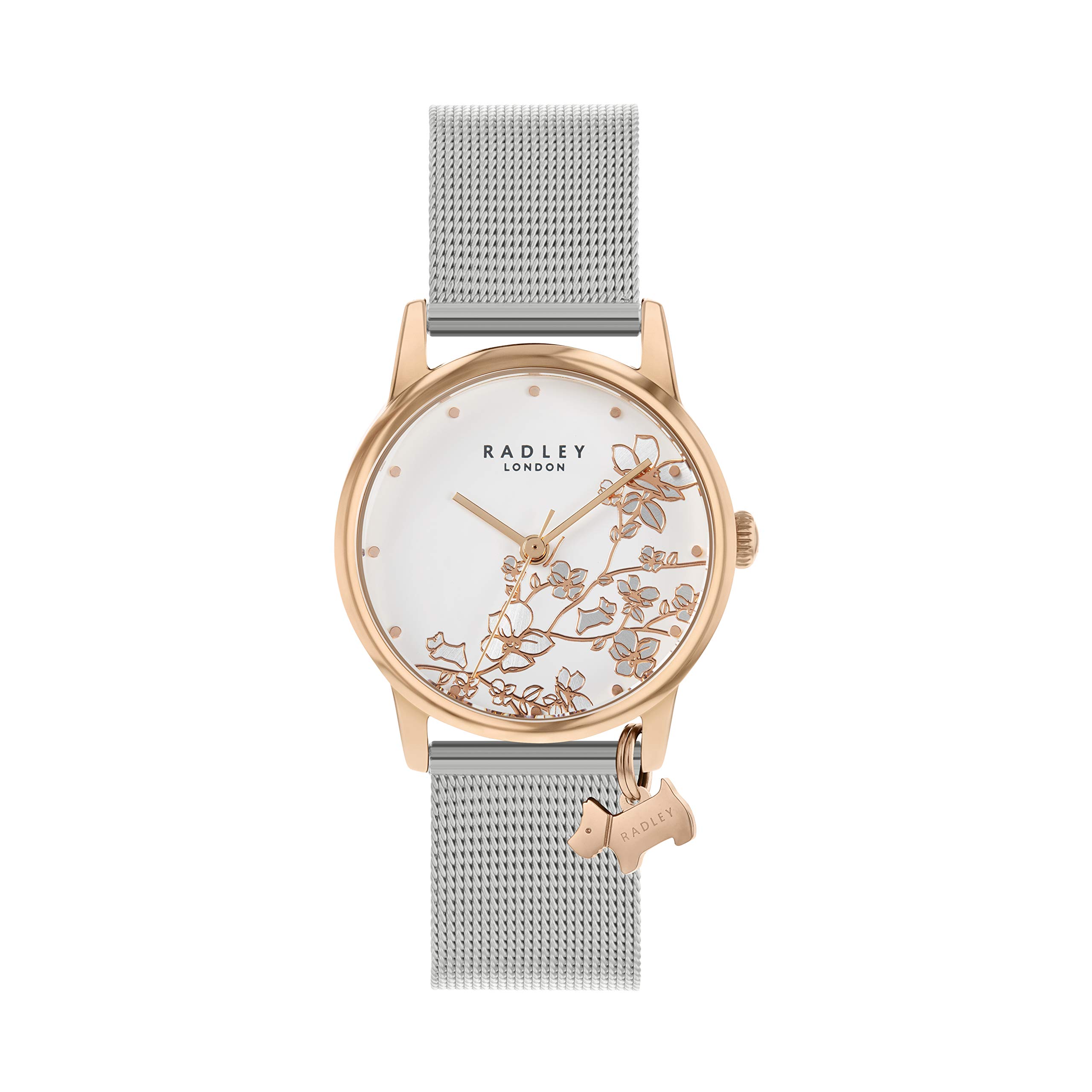 RADLEY Ladies Silver Mesh Strap Watch RY4399