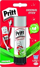 Pritt Glue Stick 43g White Craft School Office Kids Arts Paper Adhesive