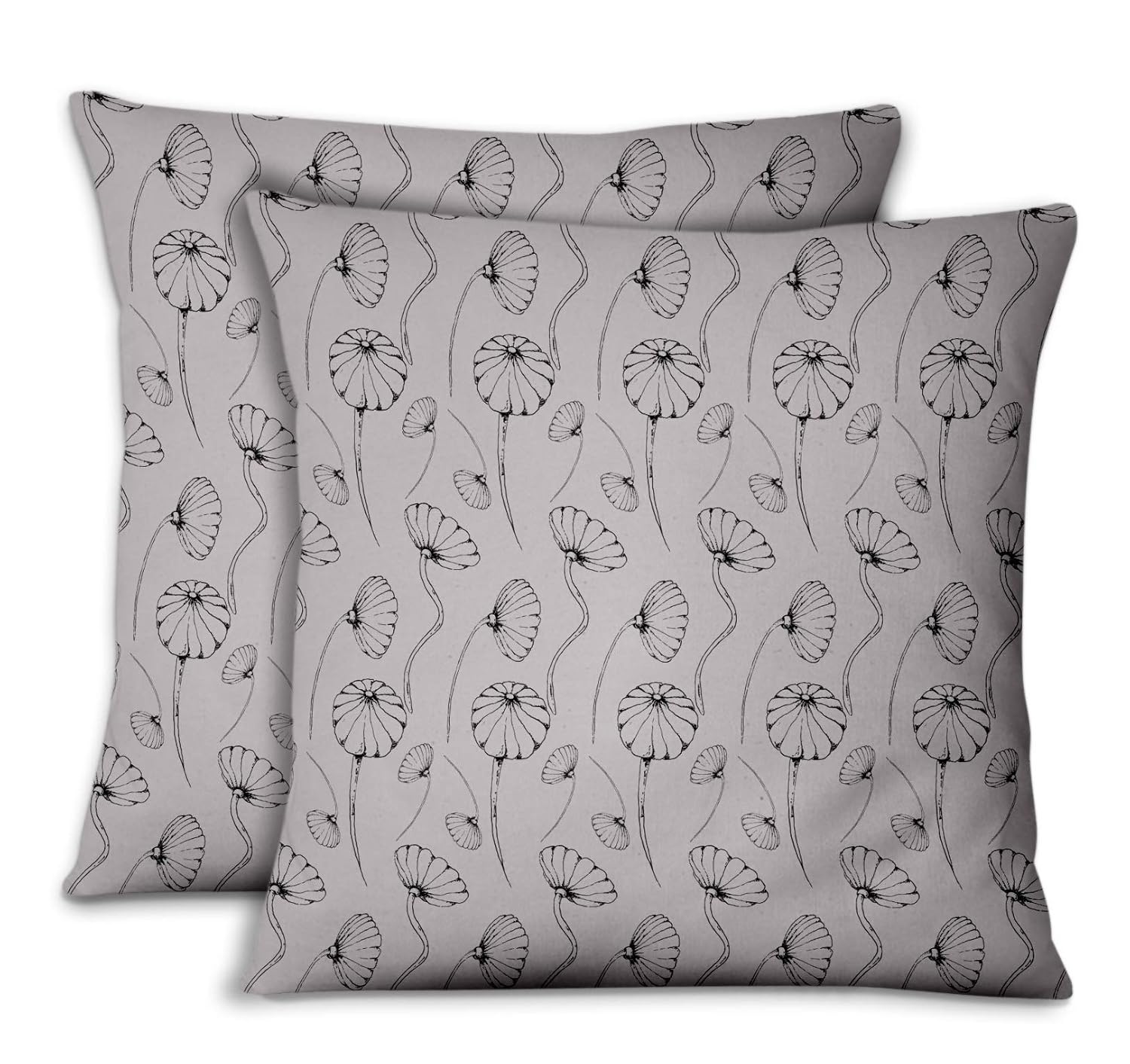 Amazon Com S4sassy Gray Velvet Artistic Decorative Throw Pillows
