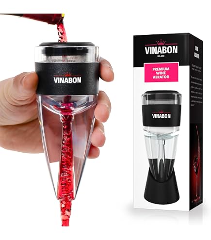 D&Slifei Wine Aerator Pourer Spout - Professional Bottle Attachment, Improves Flavor, Dishwasher Safe