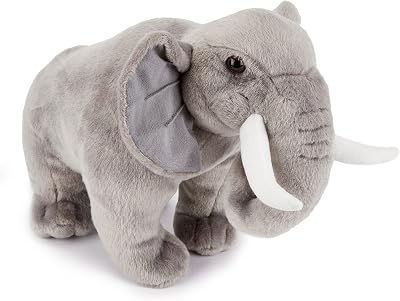 Zappi Co Plush Elephant - Soft Cuddly Safari Toy for Kids 36cm