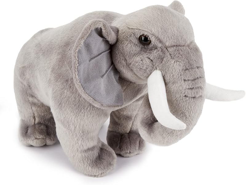 Zappi Co Plush Elephant - Soft Cuddly Safari Toy for Kids 36cm