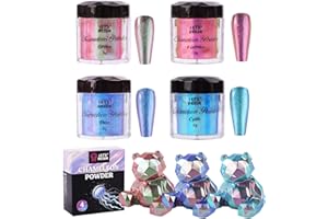 LET'S RESIN Chameleon Powder, Color Shift Mica Powder for Epoxy Resin, Pearl Pigment Powder for Painting,Soap Making, Bath Bo