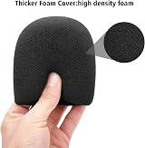 ChromLives Windscreen Pop Filter for AT2020 Foam Furry Cover 2 Pack view 6
