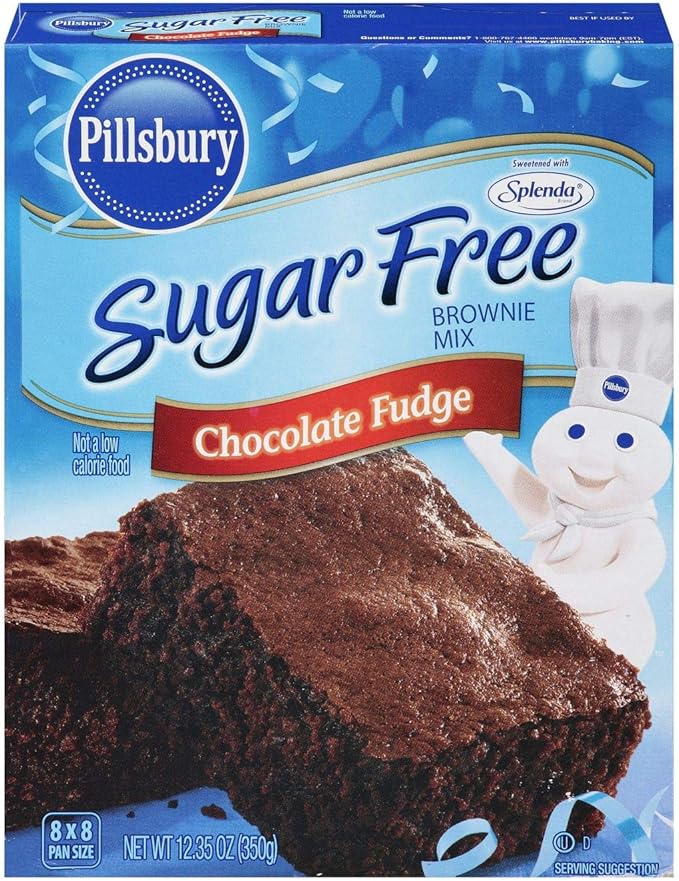 Amazon Co Jp Pillsbury Sugar Free Chocolate Fudge Brownie Mix ピルズベリーシュガーフリーチョコレートファッジブラウニーミックス350g 並行輸入品 Food Beverage Alcohol